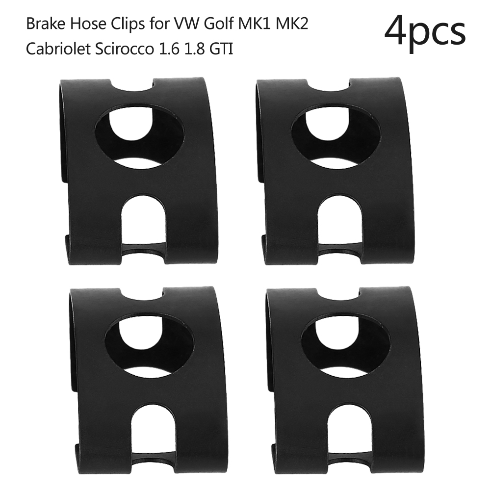 4pcs For VW GOLF MK2 MK1 CABRIOLET SCIROCCO 1.6 1.8 GTI BRAKE HOSE CLIPS 4D0611715B C923