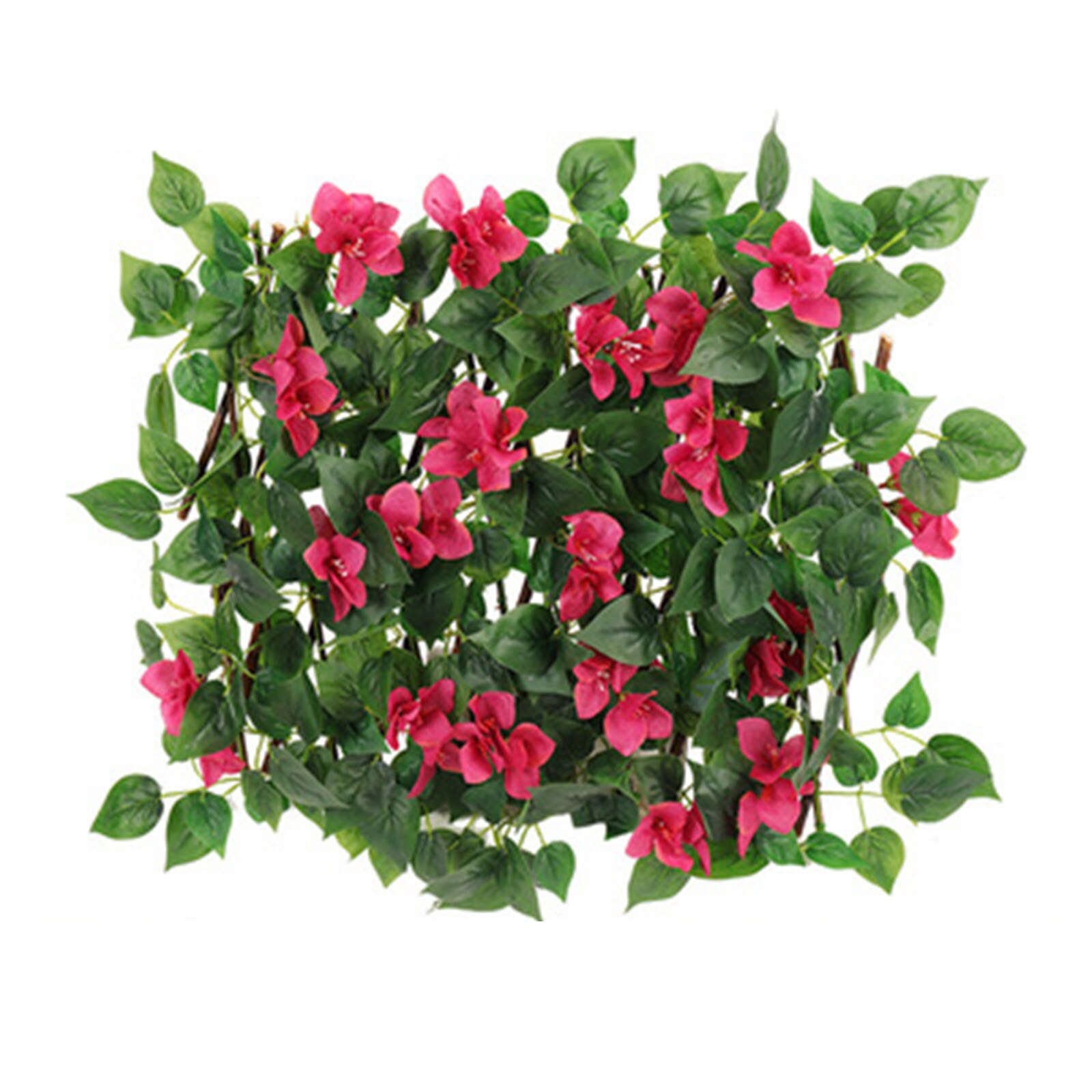 Artificial Simulation Fence Privacy Fence Screen Artificial Hedges Fence Morning Glory Vine Leaf Decoration Patio Decor Garden: Red