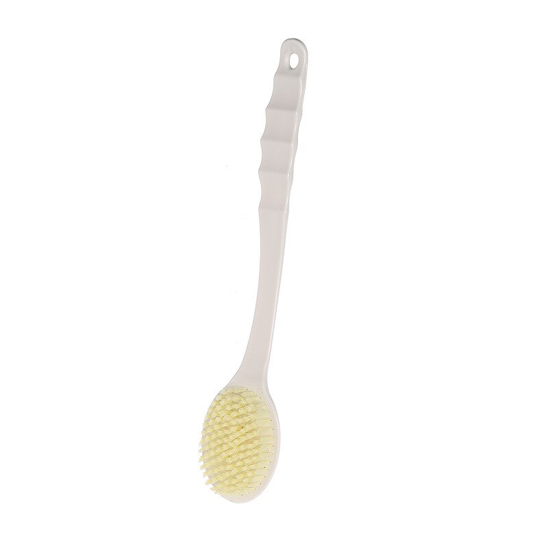 Long-handled Soft Hair Bathing Back Scrubbing Brush Scrubbing Artifact Bath Brush Scrubbing Towel Household Bathroom Supplies: Single side beige
