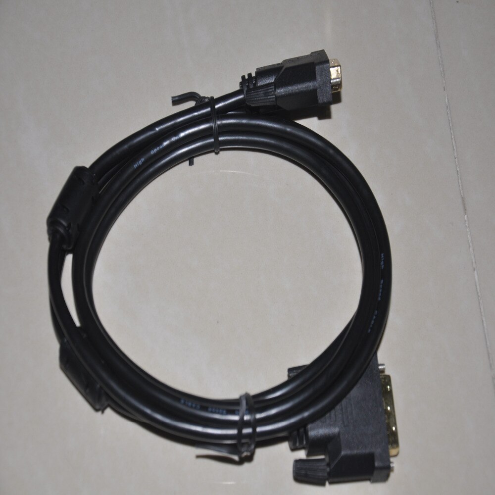24 + 1 DVI a DVI enchufe chapado en oro Cable macho-Macho DVI-D Adaptador interfaz Visual Digital con ferrita núcleos para XBOX HDTV Monitor