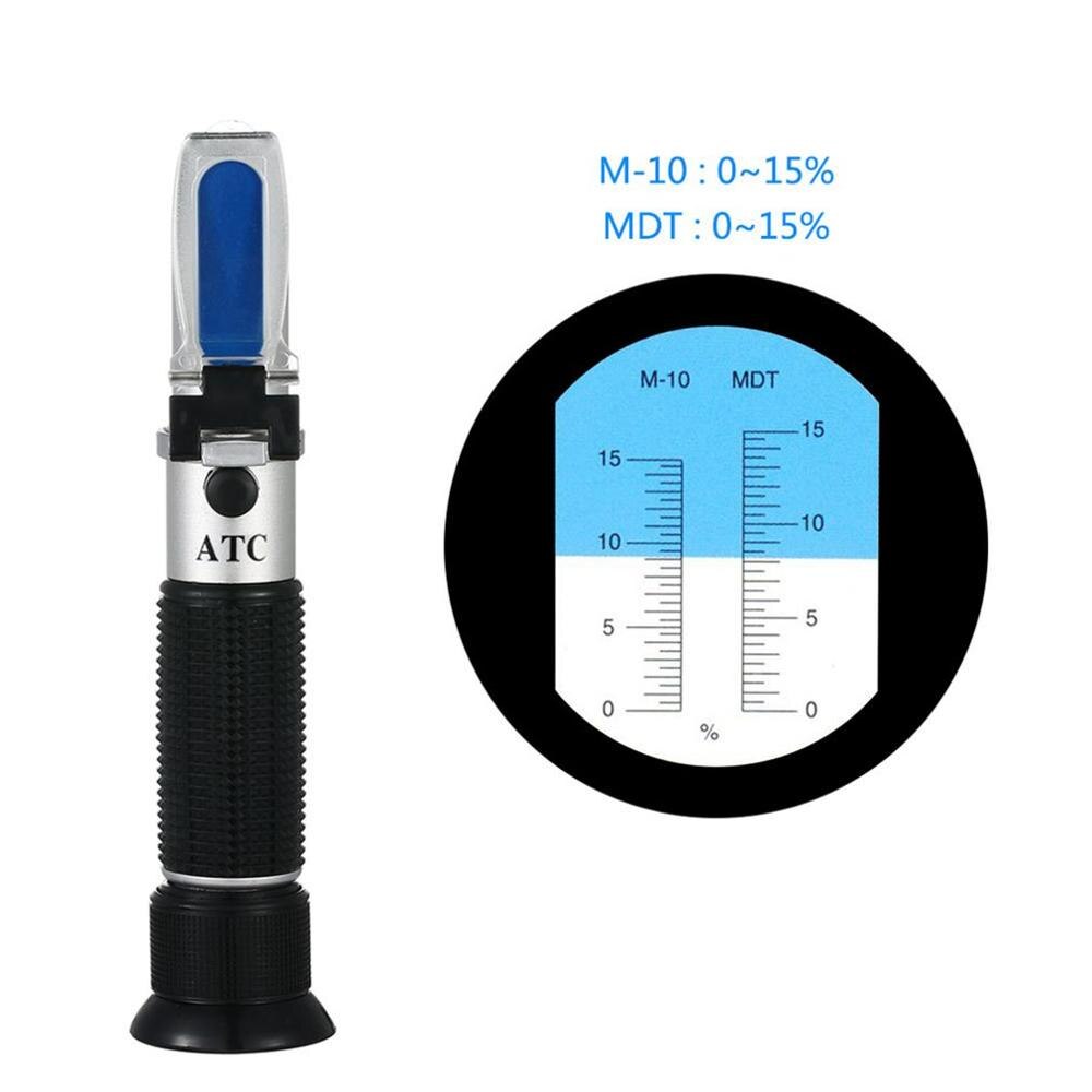 Emulsion Refractometer 0-15% Rust-proof Cutting Tester Mine Stand Emulsified Oil Refractometer MDT Detector