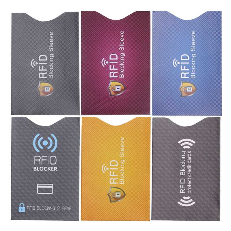 10Pcs Anti Theft for RFID Credit Card Protector Blocking Sleeve Skin Case Cover X3UF