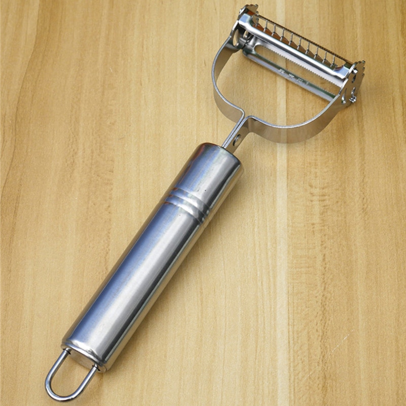 Potatisskalare i rostfritt stål gurka morotsskalare frukt grönsaksverktyg kökstillbehör 2 stilar