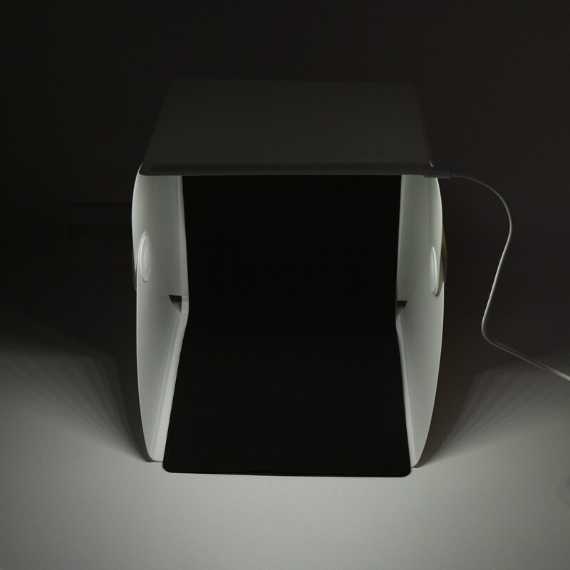 Draagbare Vouwen Lightbox Fotografie Achtergrond LED Softbox voor iPhone Camera-L060