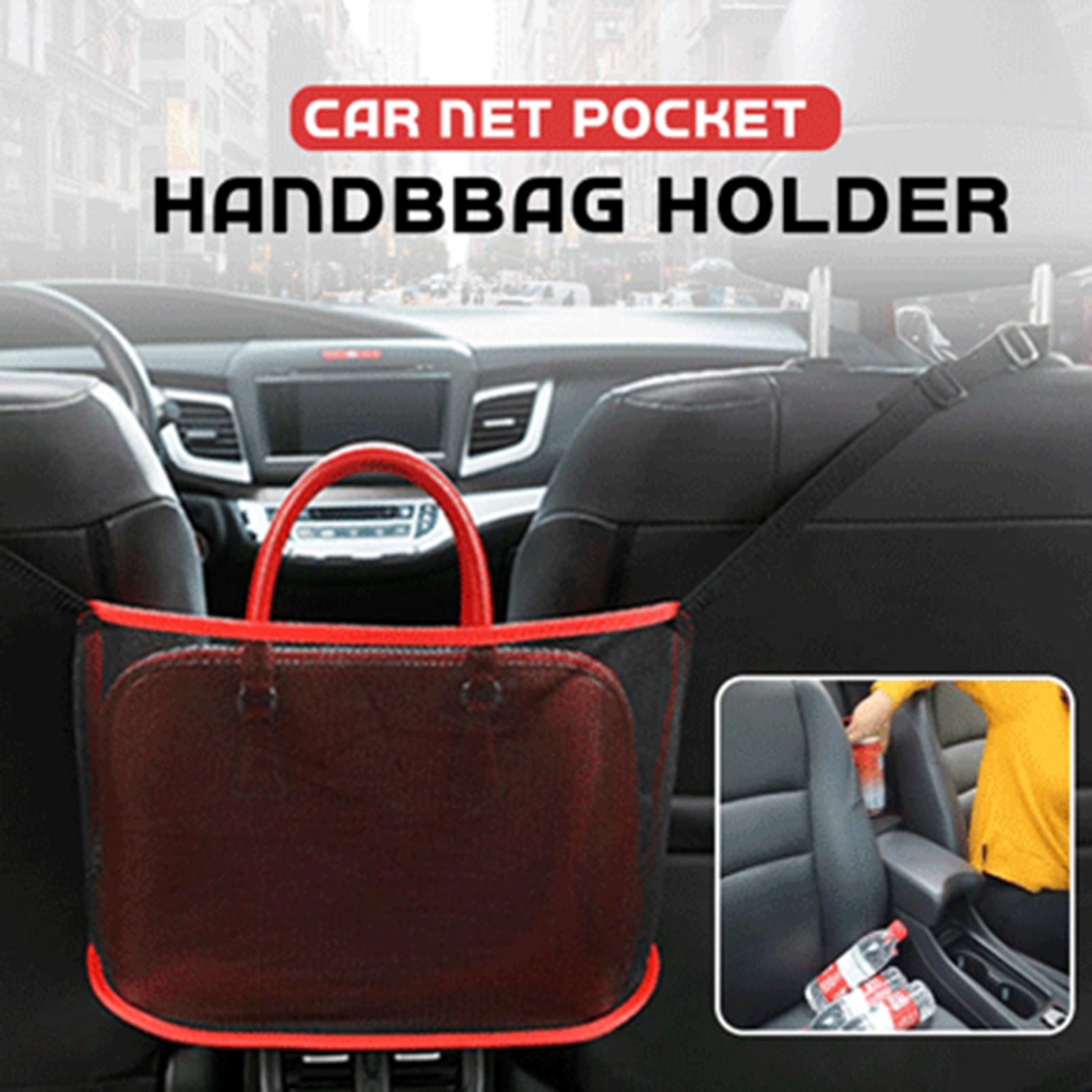 Bil nett lomme veske holder til veske veske dokumenter telefon verdifulle ting veske kqs 8