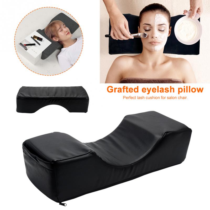 Soft Salon Hals Ondersteuning Professionele Pu Lederen Kussen U Vorm Hoofdsteun Anti Slip Ergonomische Geënt Wimper Extension Kussen