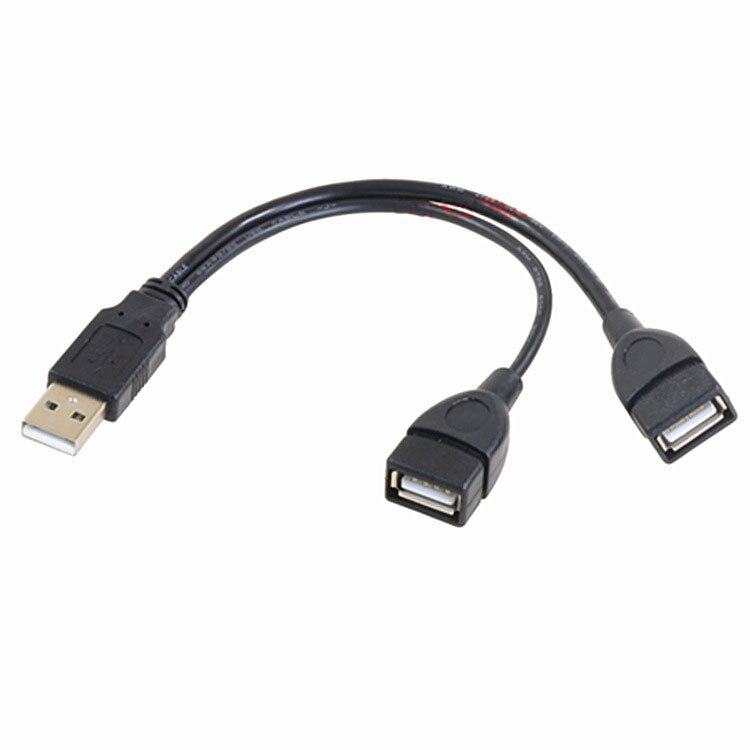 2 In 1 Usb2.0 Verlengkabel Man-vrouw Usb Data Kabel Opladen Kabel Voor Hard Disk Netwerkkaart Verbinding: 30cm
