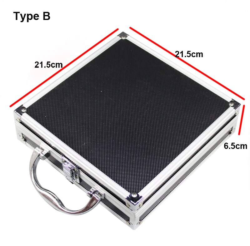 Portable Aluminum Alloy Toolbox File Storage Box Tool Instrument Case Outdoor Collection Box: Type B
