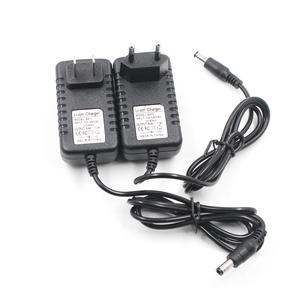 Uniwersalna dostawa ładowarek zasilacz AC 110-240V DC 4.2V 8.4V 12.6V 16.8V 1A 2A do sprzętu cyfrowego 18650 bateria litowa