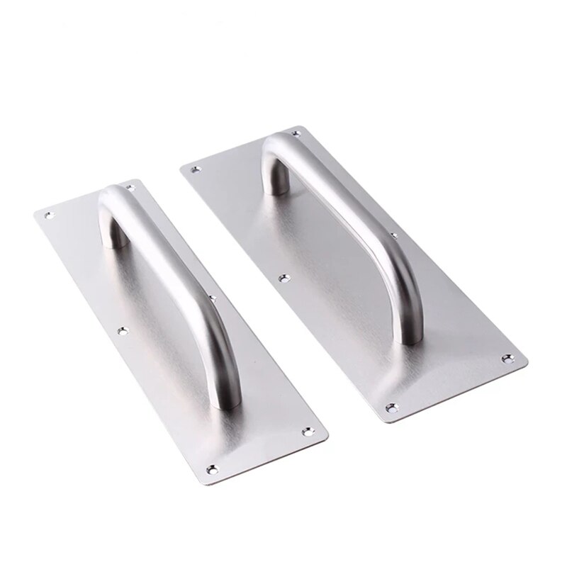 Stainless steel push-pull plate Open Handle of Push-pull Indicator for Channel Fire Door Wooden door iron door handle