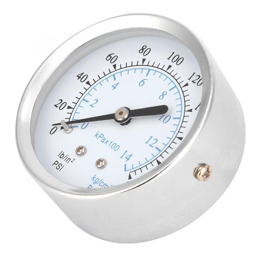 0-200psi Dual Scale Pressure Gauge 1/8NPT Back Connection Pressure Gauge