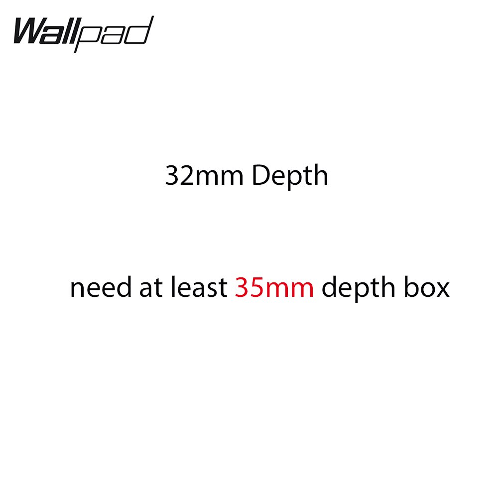 Wallpad 13A Switched UK Wall Electric Socket Silver Aluminum Grey Plate Power Outlet Brushed Metal Panel