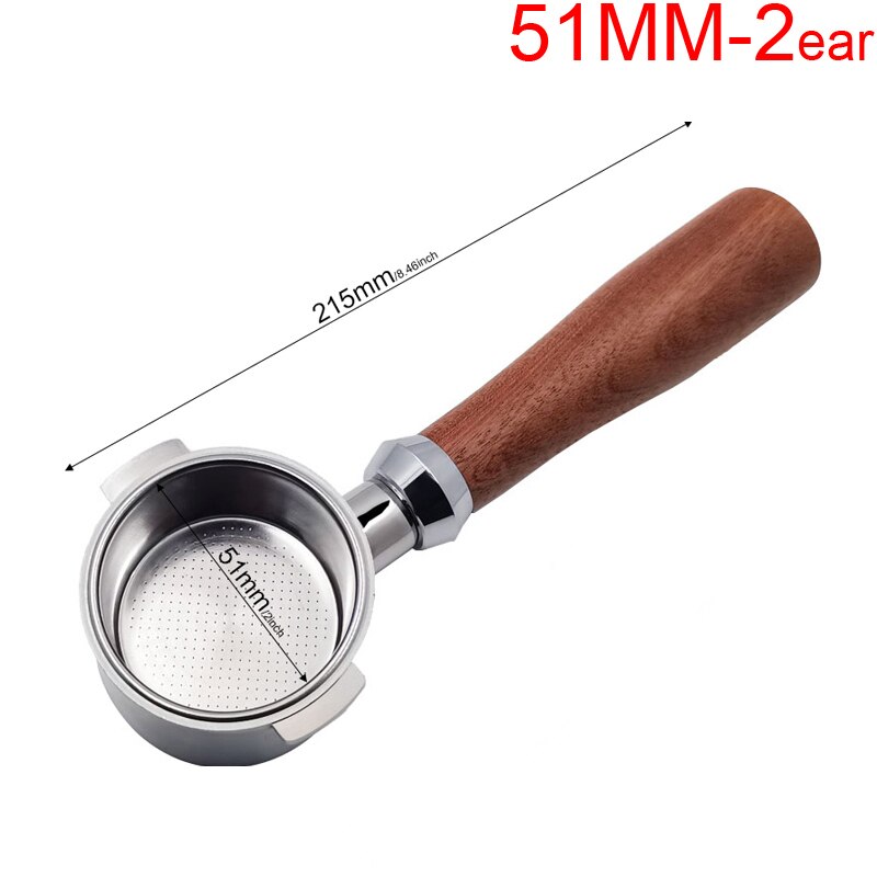 Compactador de café con mango de madera, espresso, amoladora, ZD, hecho a mano