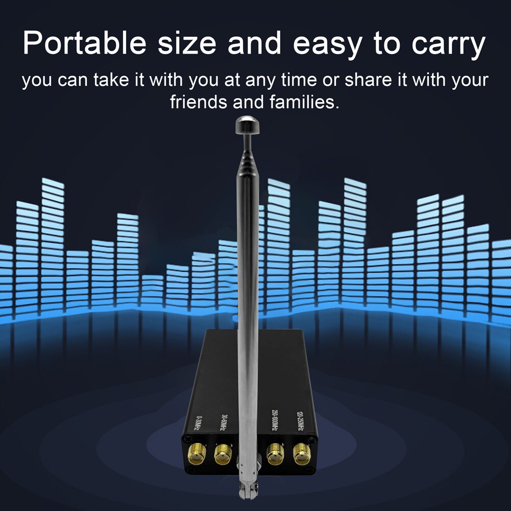 10kHz~1GHz SDR Receiver RSP HF AM FM SSB CW Aviation Band Receiver Multiplatform Support Beginner Amateur Radio With Antenna