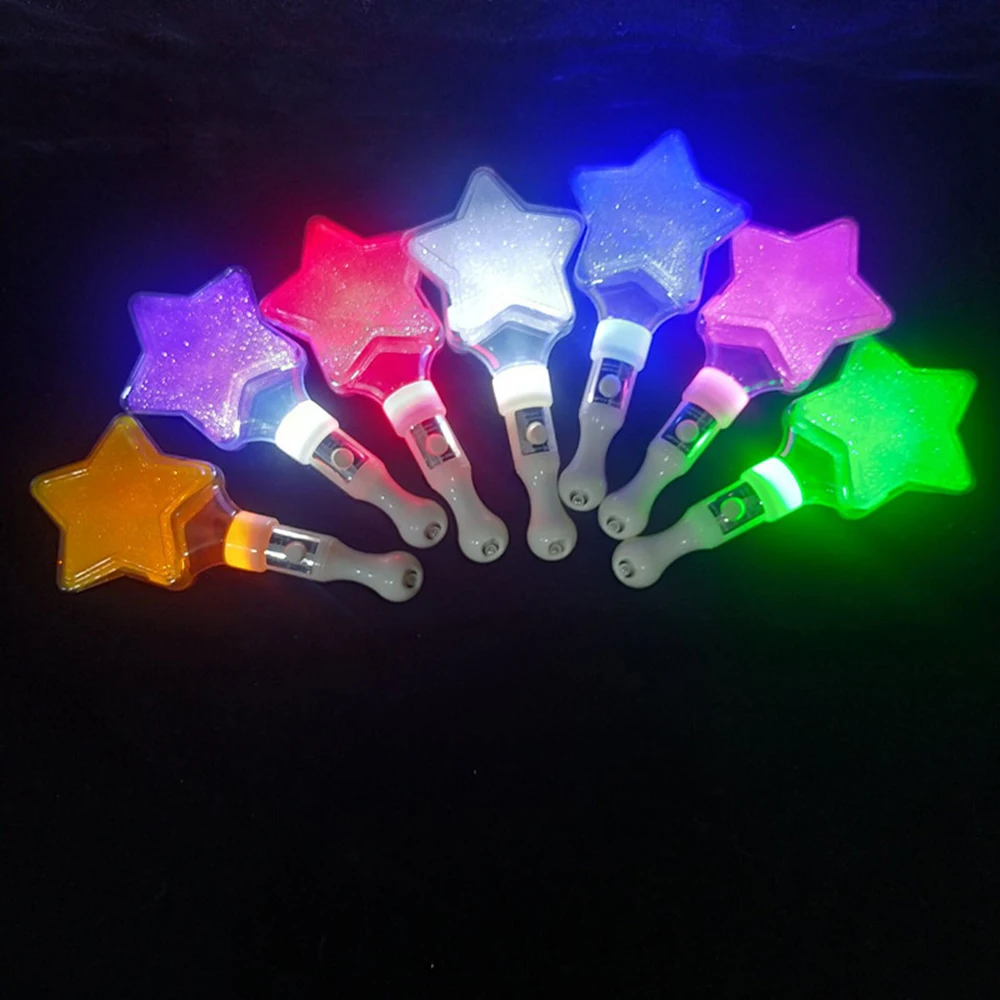 LED Large Five Star Flashing Stick for Parties, Concerts, and Events