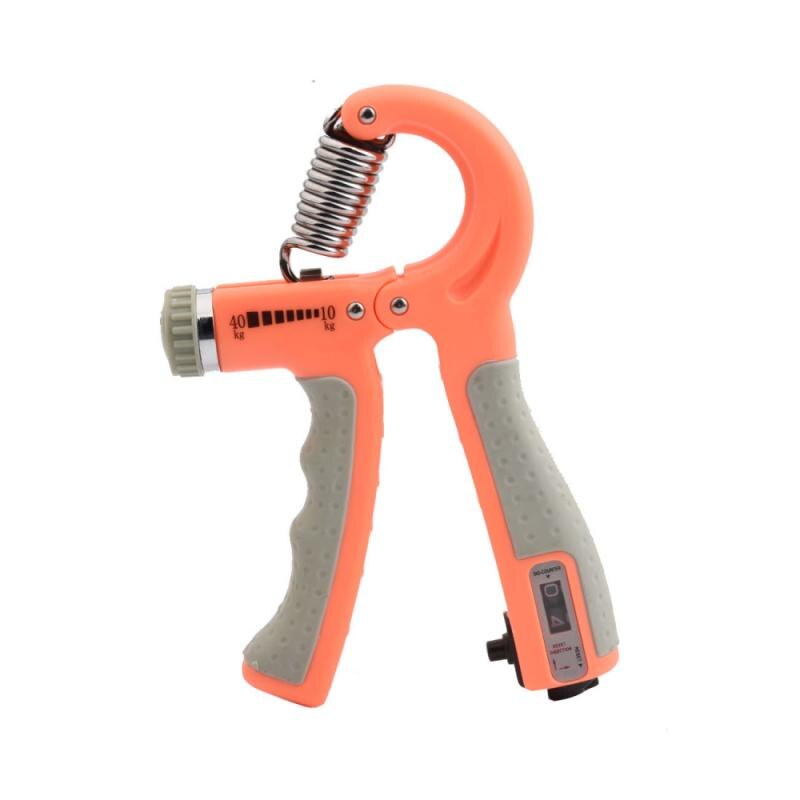 5-60kg r-form justerbart handgrepp sport styrka räknarbar träningsförstärkare gripper fjäder finger nyp carpal expander: Orange