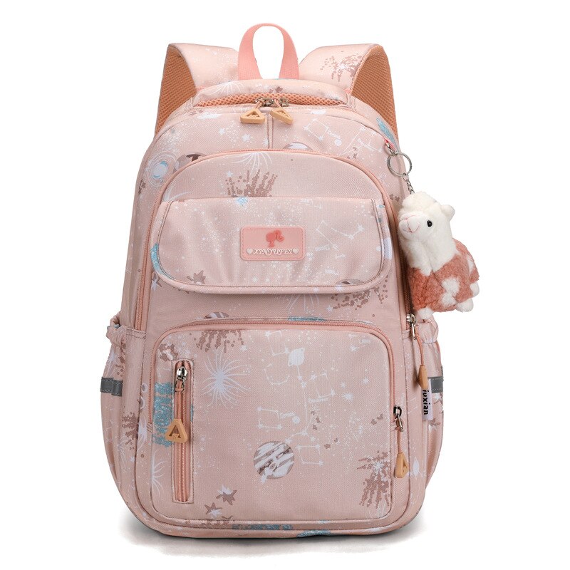 Children School Bags Girls Kids book bag Primary Orthopedic school backpack princess Backpack schoolbag kids Mochila Infantil: pink