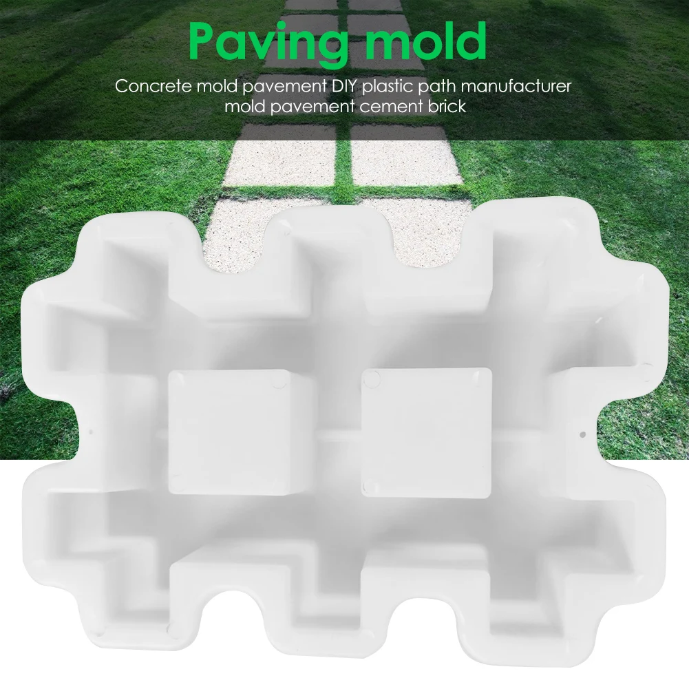 Giardino di casa cortile fai da te pavimentazione stampo strada cemento mattone intaglio pietra percorso pavimentazione strada Walk Maker stampo imitazione