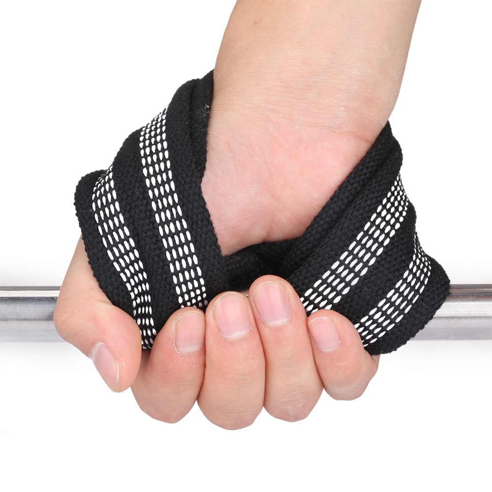2pcs Powerlifting Fitness Gym Lifting Straps Deadlifts Horizontal Bar Portable Bodybuilding Figure 8 Wrist Support Anti Slip