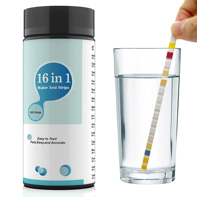 Drinkwatertestkit Teststrips voor hardheid, chloor, fluoride, sporen van zware metalen, pH-balans en meer watertester