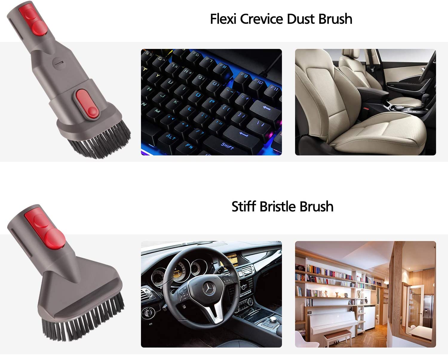 kit di fissaggio per organizer per supporto per spazzole per Dyson V10 V8 V7 V11 V15 kit tubo flessibile per spazzole per auto + barca