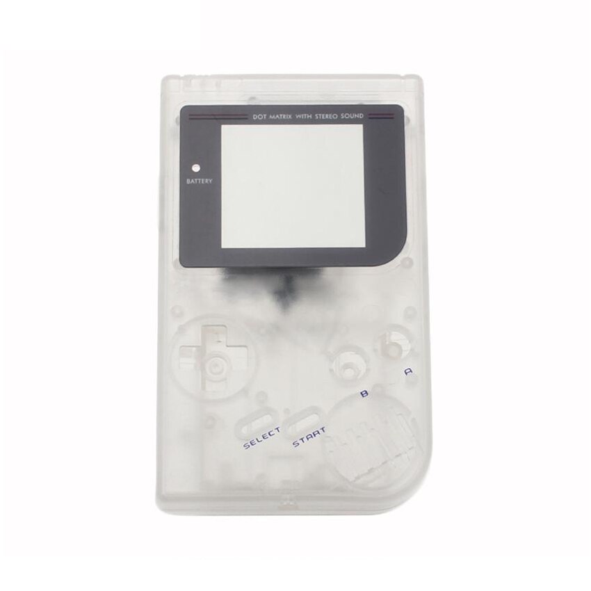 YuXi For GameBoy Classic Game Replacement Case Plastic Shell Cover for GBO DMG Console housing For GB Case: Clear