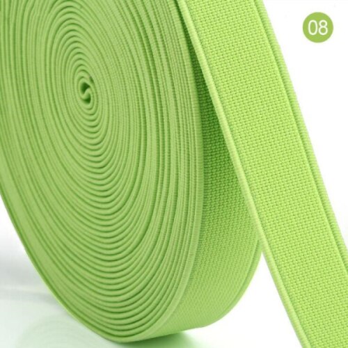 FISHWAVES 20MM 13 Kleuren DIY Naaien Levert Elastische Tape Band Singels Hand gemaakt Riem voor Kleding Tas Naaien Riemen accessoires: Color 8 as photo