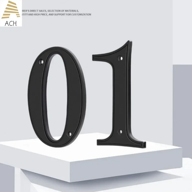 5 Inch Metal House Numbers for Outside, Modern Address Numbers for House, Anti-Rust Door Numbers for Front Door Garden Mailbox