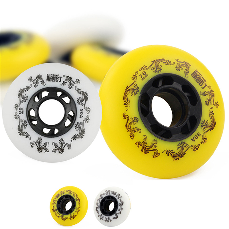 Japy Schlittschuh 90A Inline Rollschuhe Räder Slalom Bremsen Rollschuh Räder Für Straße Schiebe Freies skaten Patins Schuhe Rad