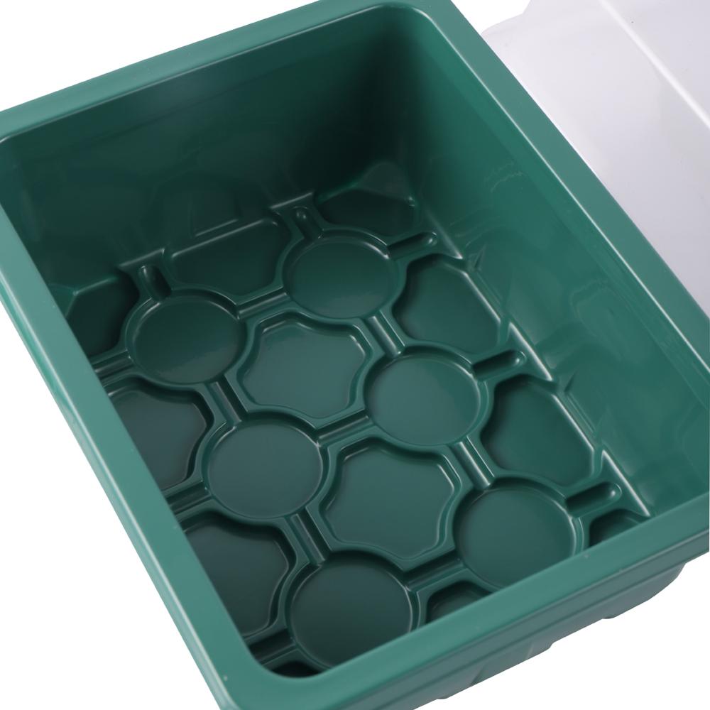 Bandeja semillero de 12 orificios para cultivo de plantas, maceta, germinación de semillas, Vivero, caja con tapa, jardín, balcón, 5 unidades