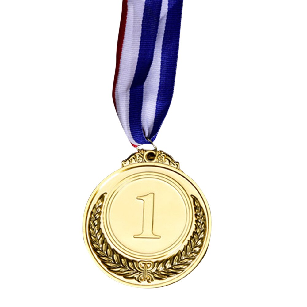 Guld silver brons utmärkelse barn medalj vinnare belöning märke barn spel pris barn barn vinnare medaljer sport dag fest: Guld-