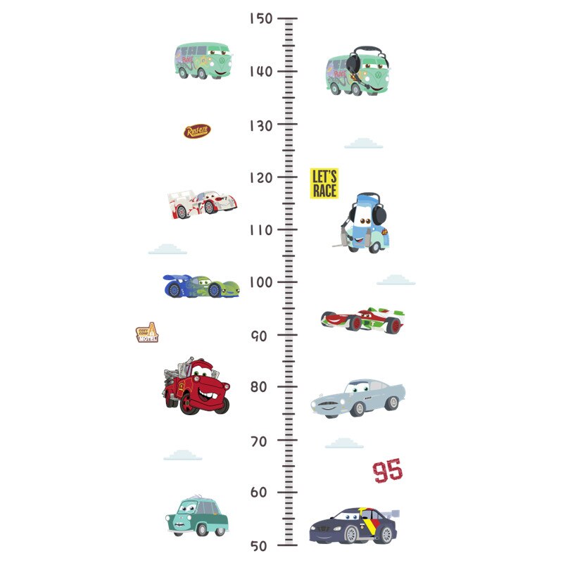 Cartoon Car Road Track Wall Stickers for Kids room Living room Bedroom Background Wall Decor Art Mural: C012