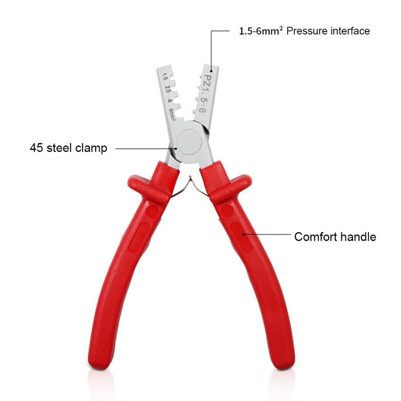 PZ0.25-2.5/PZ1.5-6 Crimper Plier Tool Mini Plier 0.25-2.5mm Cable End-Sleeve Crimper Tool Wire Cutting Plier Accessories