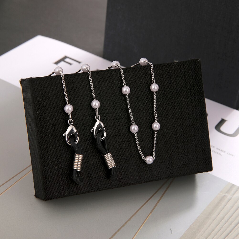 Skyrim Chic Pearl Beaded Glasses Chain Women Sunglasses Chains Lanyards Neck Strap Rope Reading Eyeglasses Cord
