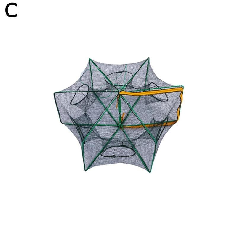 Folding Fishing Cage Net Moving Net Umbrella Cage Hanging Net Fishing Shrimp Net Crab Cage Hand Throw Net Fish Net Fishing: C