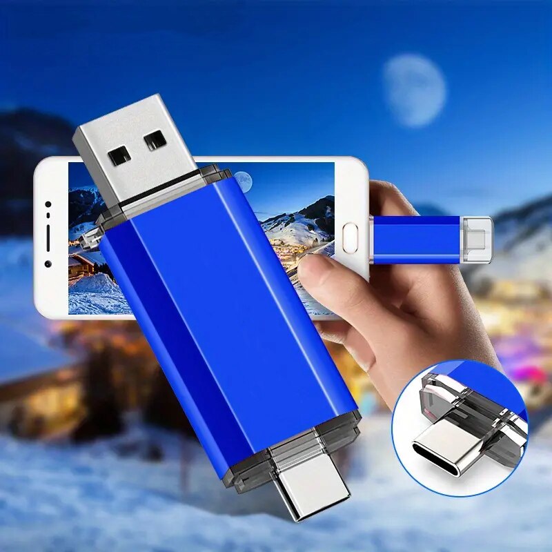 Type-C 2 in 1 OTG 128GB 64GB Pendrive High Speed USB Flash Drive OTG Pen Drive 64GB 128GB 2 in 1 Type C OTG USB Flash Drives