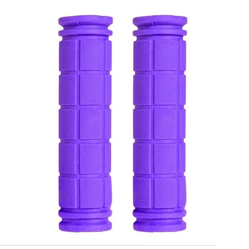 BMX MTB Cycling Mountain Bicycle Scooter Bike Handle Bar Rubber Soft End Grip: Purple