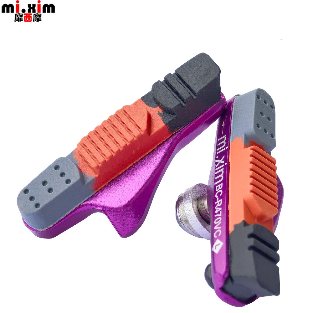 Racefiets remblokken Voor Velg C Rem CNC Fiets Remmen V-Brake Houder Schoenen Rubber Blok Duurzaam Fietsen Accessoires