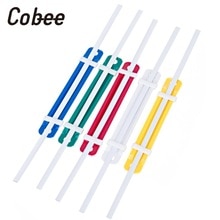 Two-Piece Paper Fastener 2 Holes Plastic Binding Two-Piece Student Document Paper Fasteners Mini 50pcs/Set