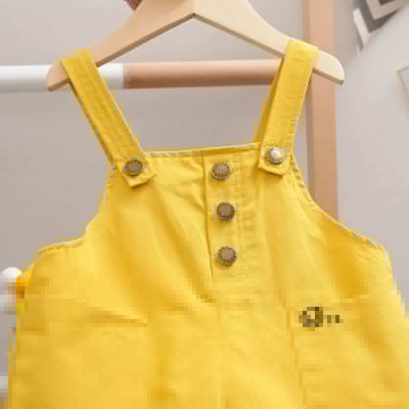 Été infantile enfant en bas âge enfants chemises décontractées salopette bébé garçons dessin animé simple boutonnage chemise jarretelle pantalon nouveautés