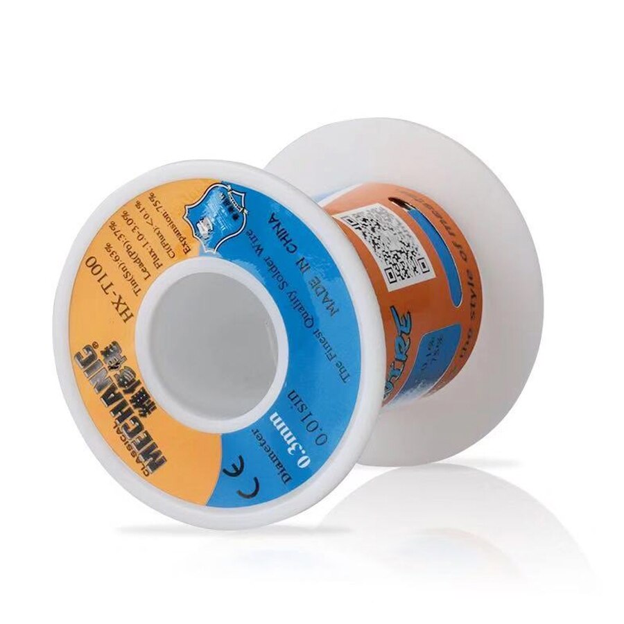 Monteur 50G Soldeer Reel Rosin Core 0.3/0.4/0.5/0.6/0.8Mm Lage Smelten punt Solderen Tin Bga Lassen