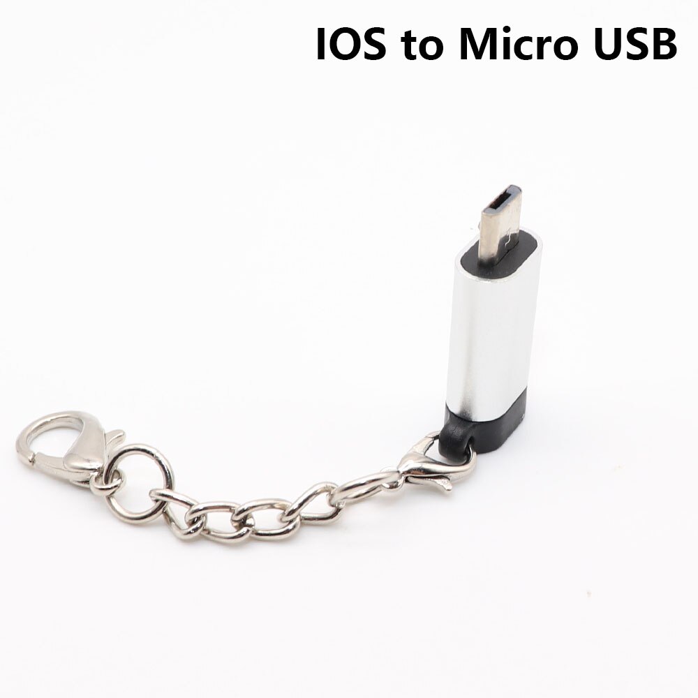 Adaptador 8pin To Type C/Micro USB Adapter Micro USB to ios Splitter Typec /Micro usb Charger Adaptateur: E