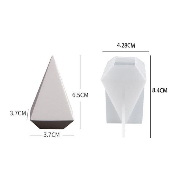 Gips ringen holder gipsformer smykker vise stativ betong kjegle pyramide silikon form hjem dekor foto rekvisitter: D