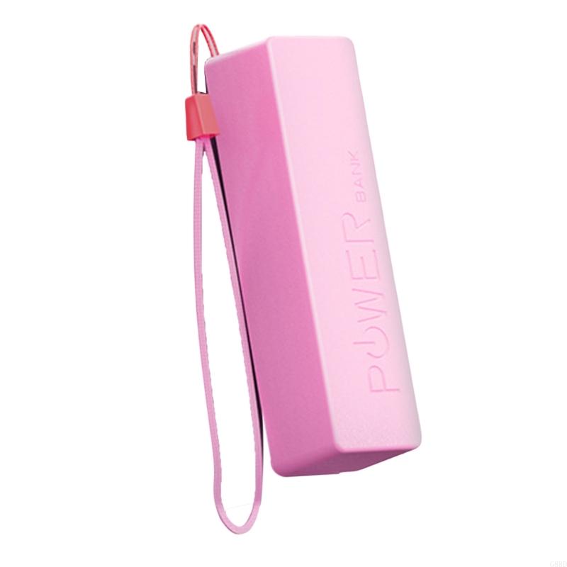 Caja baterías G88D, funda para batería externa, funda extraíble para cargar: Rosa