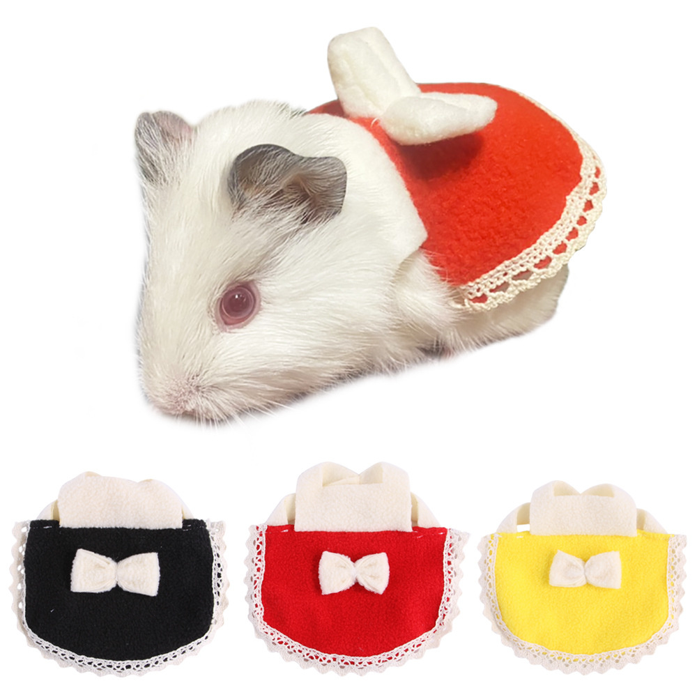 Vêtements multicolores pour Hamster et lapin, tenue mignonne avec nœud papillon, petit écureuil, mon voisin, Totoro, petit animal de compagnie, fournitures