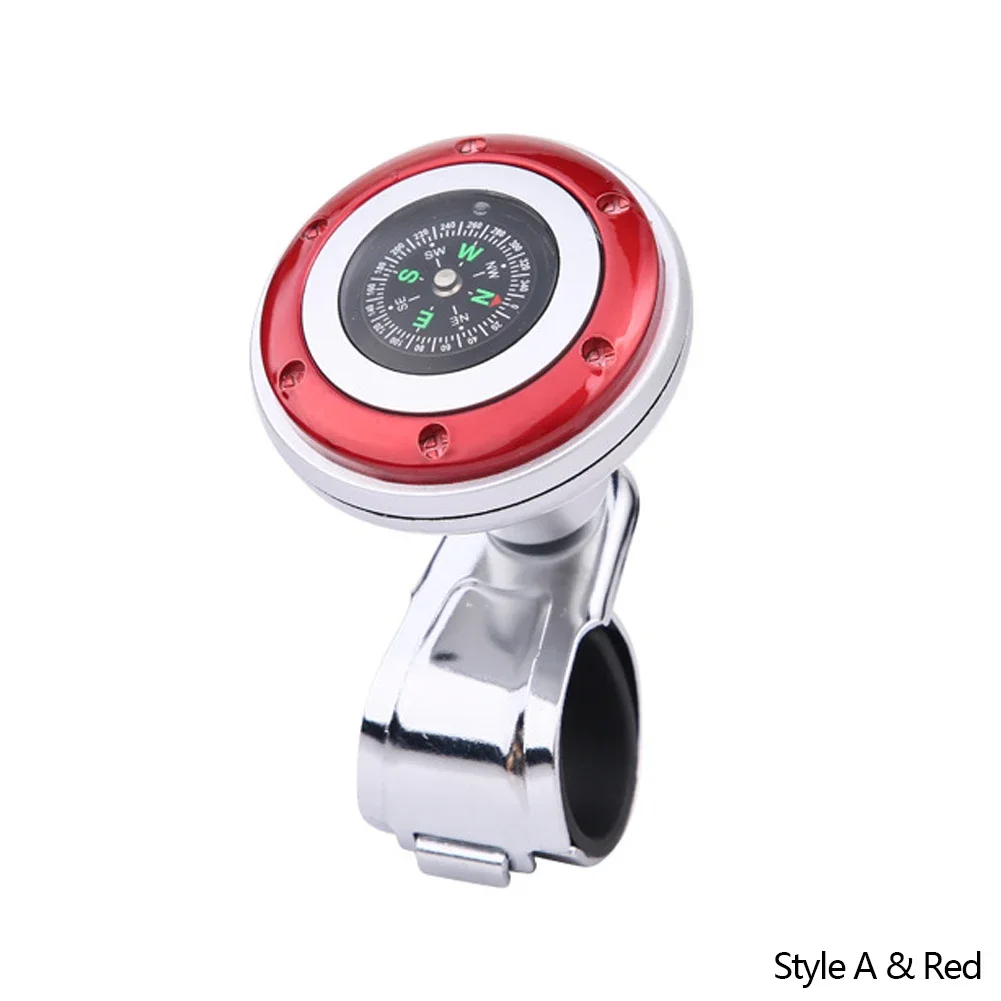 Stuurwiel Spinner Knop Met Kompas Universele 360 Graden Rotatie Metalen Power Handvat Bal Booster Voor Auto Auto Auto Auto: Lavendel