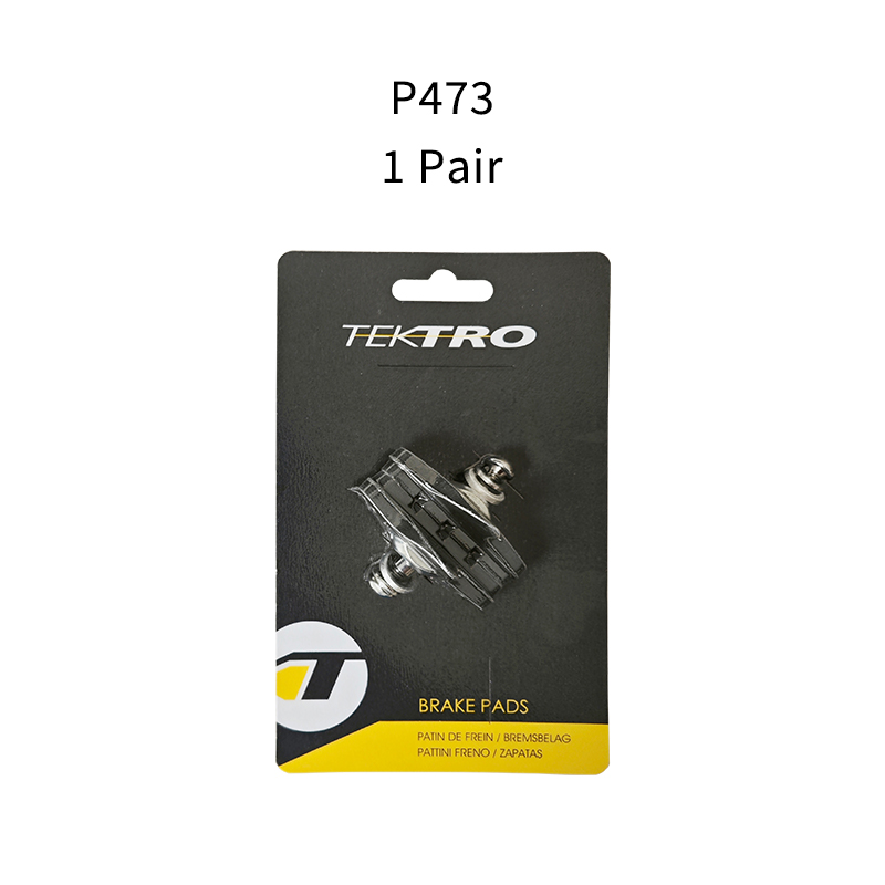 TEKTRO-Plaquettes de frein de vélo de route et VTT, en aluminium, utilisées pour les freins à étrier, 836.12, P473, P477: Rouge