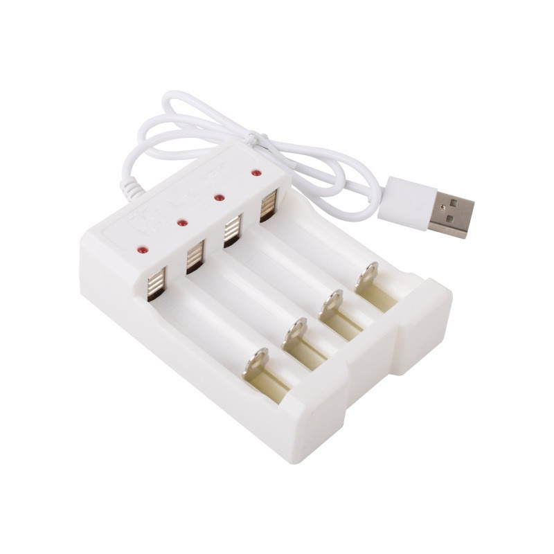 Usb-ladegerät mit 3 steckplätzen, /4 steckplätze für aa/aaa-akkus, unabhängiges dc-ladegerät für lithium-akkus, universeller usb-geräteladeadapter