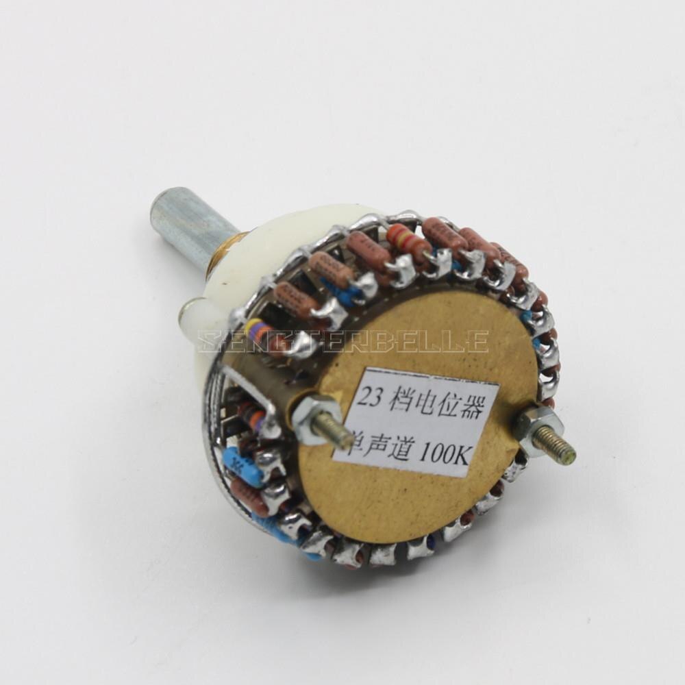 23-step Progressive Shunt Volume Control Potentiometer Mono Channel 10K 50K 100K 250K DALE Resistance