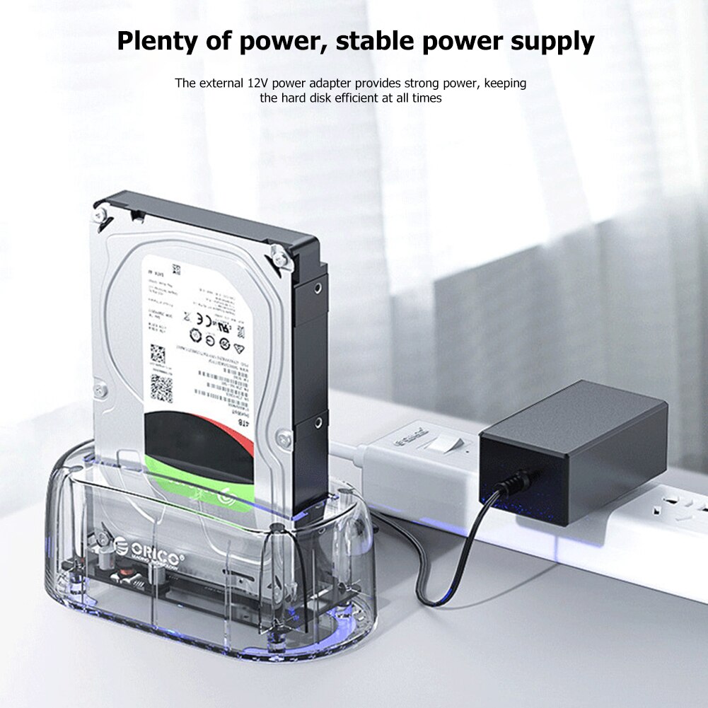 Harde schijf docking station | Nedis | 2.5 en 3.5 inch (USB 3.0, SATA III